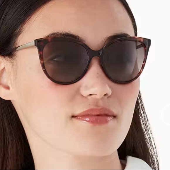 Gorgeous Kate Spade Sassari Havana Cat Eye Butterfly Sunglasses NWT - Picture 2 of 16